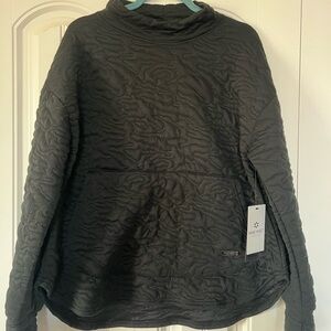 Nine West Black Quilted Hoodie